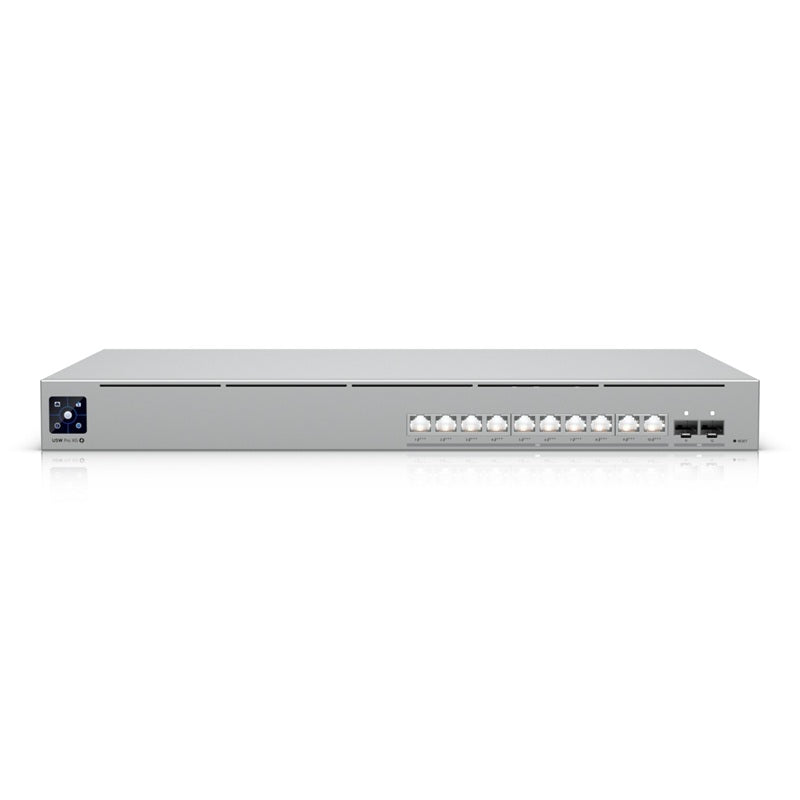 Ubiquiti USW-Pro-XG-10-PoE - UniFi Pro XG 10 PoE 1U, professional-grade 10-port, Layer 3 Etherlighting™ PoE+++ switch with (10) 10 GbE and (2) 10G SFP+ ports