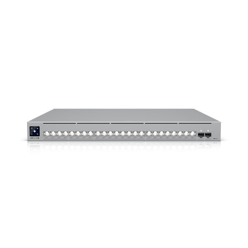 Ubiquiti USW-Pro-XG-24-PoE - UniFi Pro XG 24 PoE Professional-grade, 24-port Layer 3 Etherlighting™ PoE+++ switch with (16) 10 GbE, (8) 2.5 GbE, and (2) 25G SFP28 ports