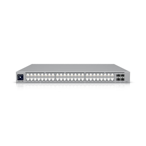 Ubiquiti USW-Pro-XG-48-PoE - UniFi Pro XG 48 PoE, Professional-grade, 48-port Layer 3 Etherlighting™ PoE+++ switch with (32) 10 GbE, (16) 2.5 GbE PoE, and (4) 25G SFP28 ports.