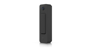 Ubiquiti UVC-Doorbell-Lite-B - UniFi Protect Doorbell Lite, compact PoE video doorbell with two-way audio and versatile mounting options, black
