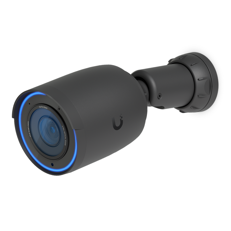 UVC-G6-Pro-Bullet-B - Ubiquiti UniFi Black G6 Pro Bullet All-weather 4K PoE+ Camera with Multi-TOPs AI Engine and 2.36x optical zoom