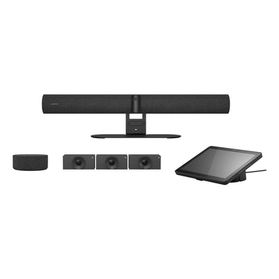 Jabra PanaCast 55 Triple-Lens 180° Panoramic-4K UHD Video Bar System with Touch Console- Huddly Crew Kit
