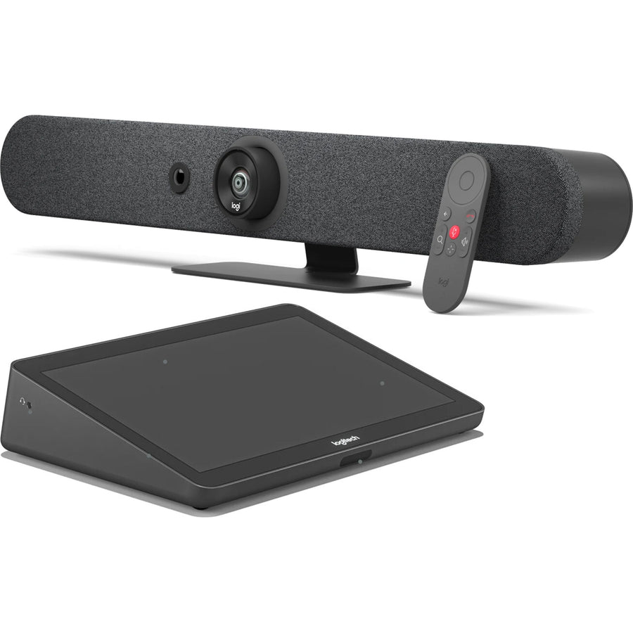 Logitech Rally Bar Mini, Graphite + TAP Cat5e 4K PTZ All-in-one Conference Video Bar, MTR on Android - FOV 120°, 4x Zoom, Microphone Range up to 7M