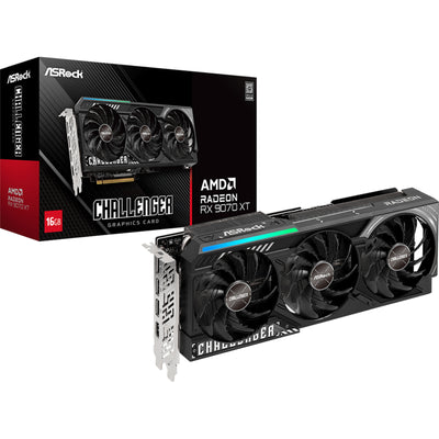 ASRock AMD Radeon RX 9070 XT Challenger 16GB GDDR6 Graphics Card