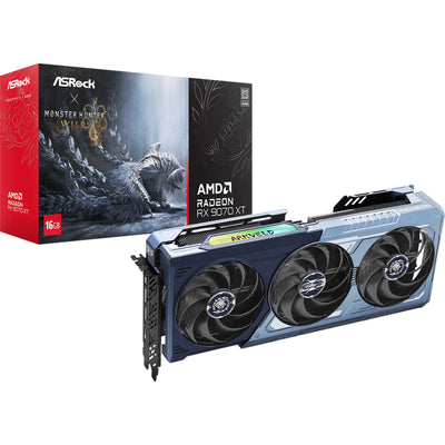 ASRock AMD Radeon RX 9070 XT Monster Hunter 16GB GDDR6 Graphics Card