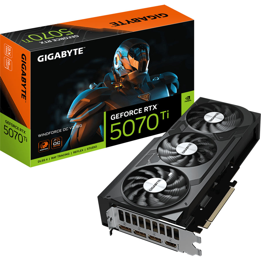 Gigabyte NVIDIA GeForce RTX 5070 Ti WINDFORCE OC V2 16GB GDDR7 Graphics Card