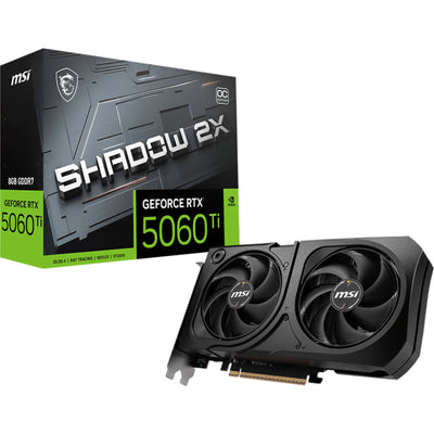 MSI NVIDIA GeForce RTX 5060 Ti 8G SHADOW 2 X OC PLUS 8GB GDDR7 Graphics Card