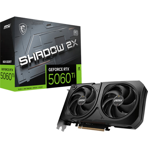 MSI NVIDIA GeForce RTX 5060 Ti 8G SHADOW 2 X OC PLUS 8GB GDDR7 Graphics Card