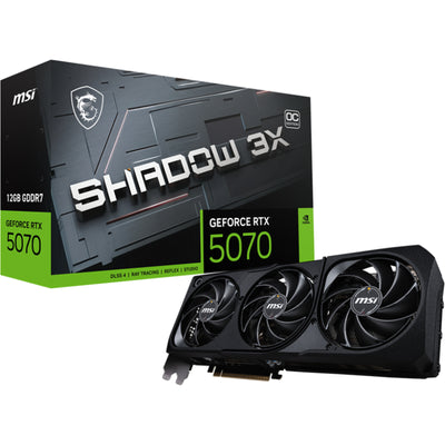 MSI NVIDIA GeForce RTX 5070 SHADOW 3X OC 12GB GDDR7 Graphics Card