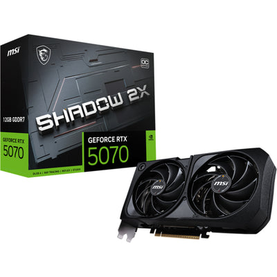 MSI NVIDIA GeForce RTX 5070 SHADOW 2X OC 12GB GDDR7 Graphics Card