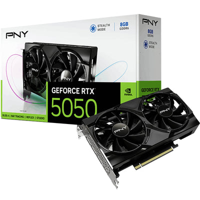 PNY NVIDIA GeForce RTX 5050 8GB GDDR6 Dual Fan Graphics Card