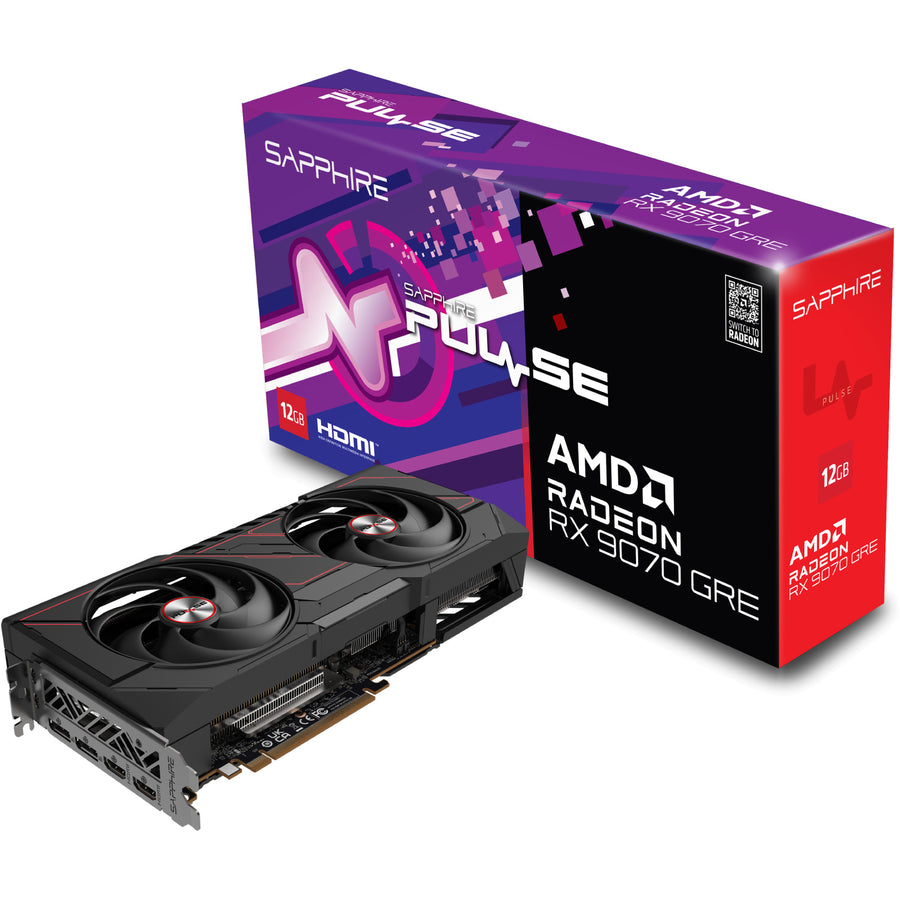 Sapphire PULSE AMD Radeon RX 9070 GRE Gaming OC 12GB GDDR6 Graphics Card