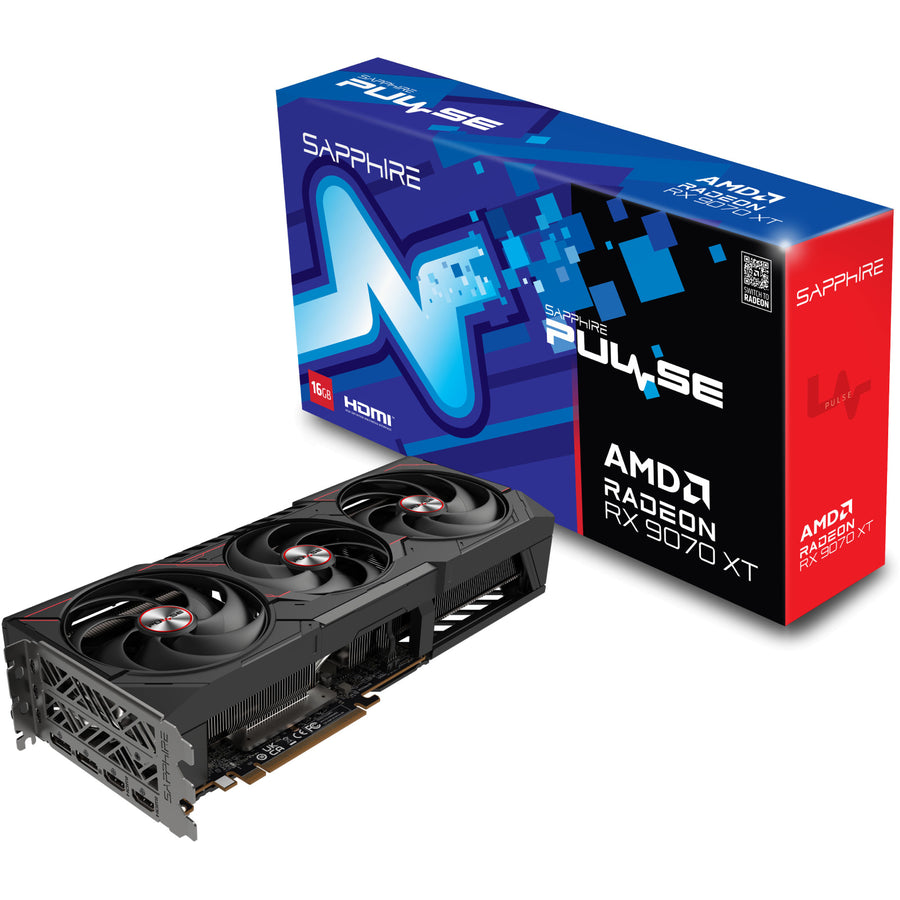 Sapphire PULSE AMD Radeon RX 9070 XT Gaming 16GB GDDR6 Graphics Card