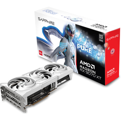 Sapphire PURE AMD Radeon RX 9070 XT Gaming OC 16GB GDDR6 Graphics Card