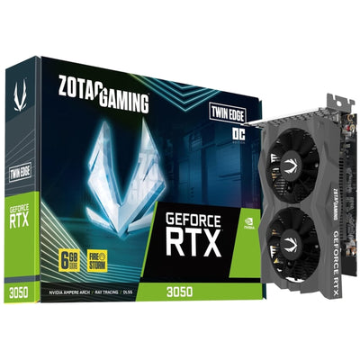 Zotac NVIDIA GeForce RTX 3050 Twin OC 6GB GDDR6 Graphics Card