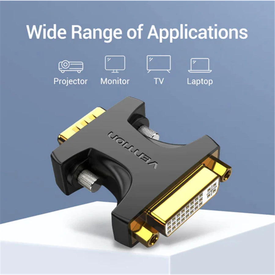 Vention DDDB0  VGA Male to DVI Female Adapter Black
