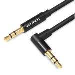 VEN-BAKBG-T - Vention 3.5mm Male to 90°Male Audio Cable 1.5M Black Metal Type