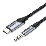 VEN-BGKHF - Vention USB-C Male to 3.5MM Male Cable 1M Gray Aluminum Alloy Type
