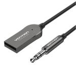 VEN-NAGHG - Vention USB Car Bluetooth5.0 Audio Receiver With Coiled Cable 1.5M Gray Zinc Alloy Type