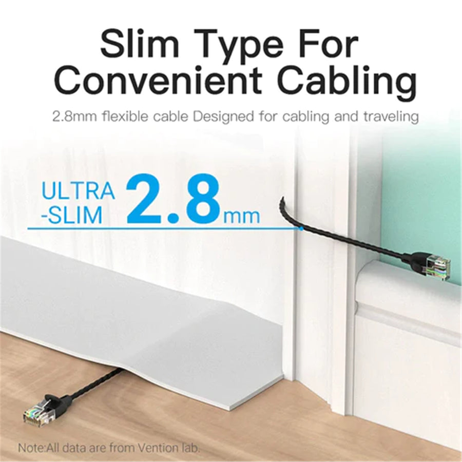 Vention CAT6a UTP Patch Cord Cable 1M Black