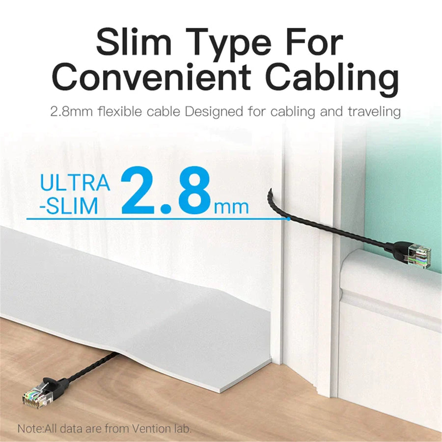 Vention CAT6a UTP Patch Cord Cable 2M Black