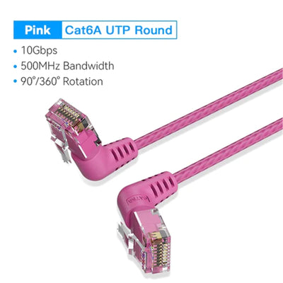 Vention  IBOPI Cat6A UTP Patch Cable - 3m - Pink