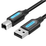 VEN-COQBH - Vention USB 2.0 A-Stecker auf B-Stecker Kabel 2M Schwarz PVC Typ