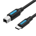 VEN-CQUBH - Vention USB 2.0 C Male to B Male 2A Cable 2M Black