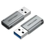 VEN-CDPH0 - Vention USB 3.0 Male to USB-C Female Adapter Gray Aluminum Alloy Type