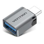 VEN-CDQH0 - Vention USB-C Male to USB 3.0 Female OTG Adapter Gray Aluminum Alloy Type