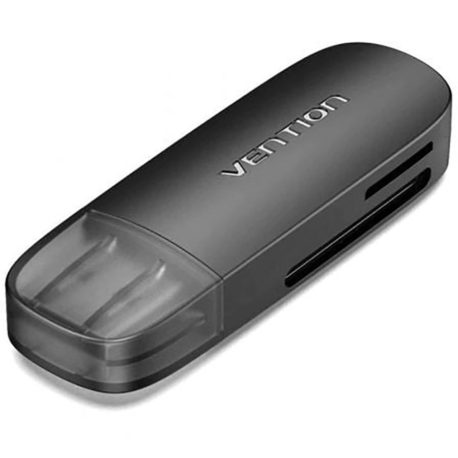 Vention CLGB0 2-in-1 USB-A-Kartenleser - Schwarz
