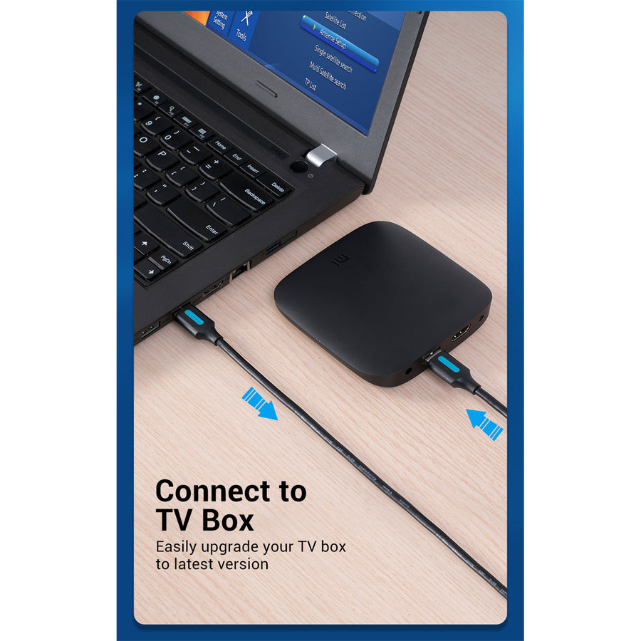 Vention USB 3.0 A Male to A Male Cable 2M Black PVC Type