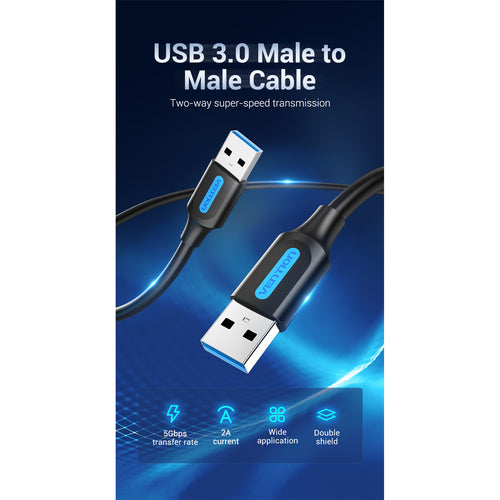 Vention  CONBI  USB-A Cable - 3m - Black