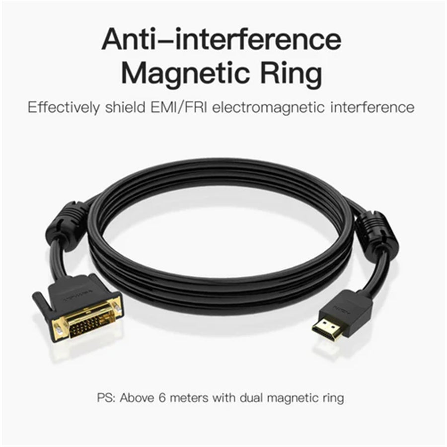 Vention ABFBH HDMI to DVI Cable - 2m - Black