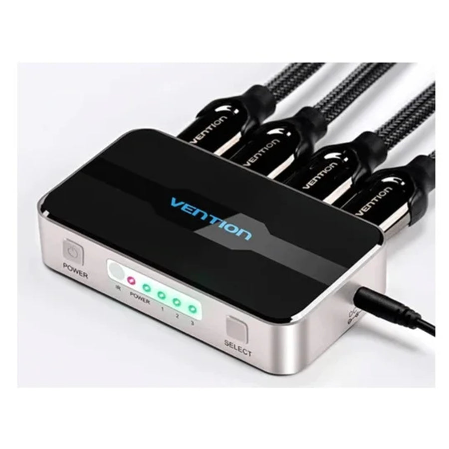 Vention 3 In 1 Out HDMI Switcher Gray Metay Type