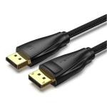 VEN-HCCBH - Vention Baumwollgeflecht DP Stecker auf Stecker Kabel 2M Schwarz