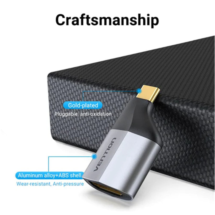 Vention TCAH0  Type-C to HDMI Adapter Gray Alloy Type