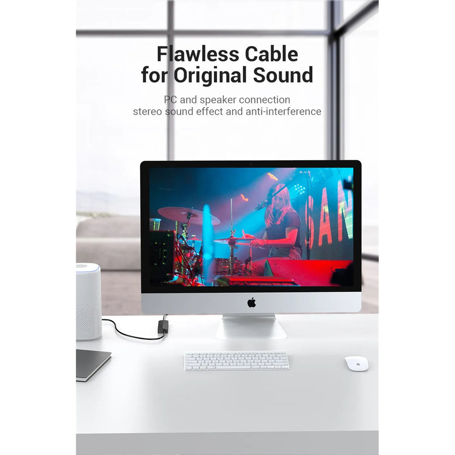 Vention USB 3.0 Hub 3 Ports USB Sound Card 2 in 1 External Stereo Audio Adapter 3.5mm with Headphone Microphone USB Sound Card
