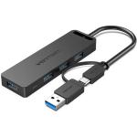 VEN-CHTBB - Vention USB3.0 & Type-C 2-in-1 Interface to 4-Port USB 3.0 Hub
