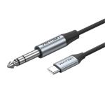 VEN-BIJHF - Vention USB-C Male to 6.35MM Male with DAC Audio Cable 1M Gray