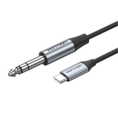 Vention USB-C Male to 6.35MM Male with DAC Audio Cable 1M Gray
