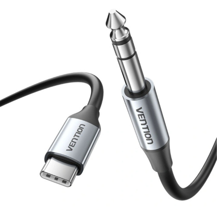 Vention USB-C Male to 6.35MM Male with DAC Audio Cable 1M Gray