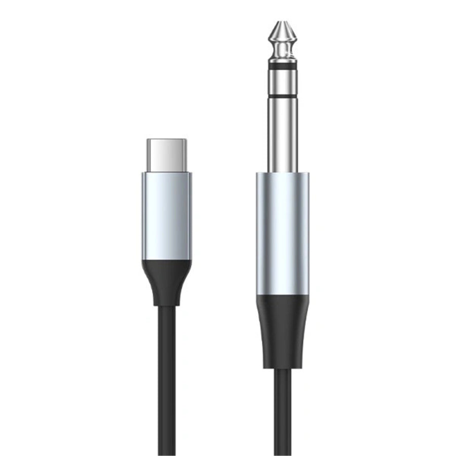 Vention USB-C Male to 6.35MM Male with DAC Audio Cable 1M Gray