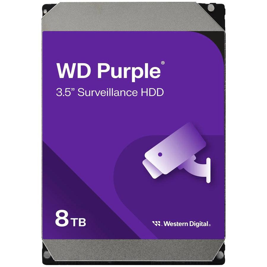 WD Purple 8TB Surveillance HDD 3.5" SATA 256MB Cache 3YRS WTY WD85PURZ