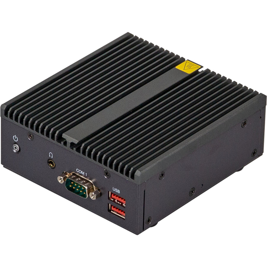 6BQB6412AMR-SI - Industrial system with Intel® Celeron® J6412 Processor/ Lockable DC Connector/ 2 x HDMI / 2 x LAN ports/ 1 x Headphone Jack