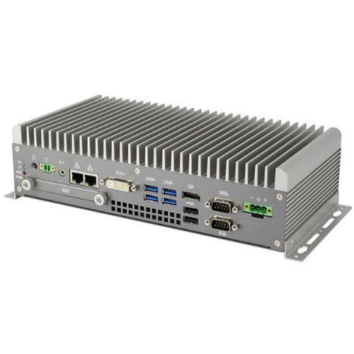 iBASE Fanless wide temp solution AMS300M i7-7700T, 16G/512GB X2, with WIFI, DVI x1, DP x1, USB x6, RJ45 x3. 180W/24V Power adaptor