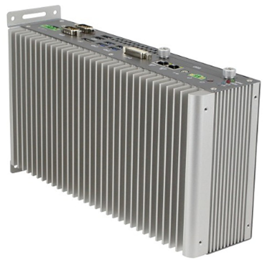 iBASE Fanless wide temp solution AMS300M i7-7700T, 16G/512GB X2, with WIFI, DVI x1, DP x1, USB x6, RJ45 x3. 180W/24V Power adaptor