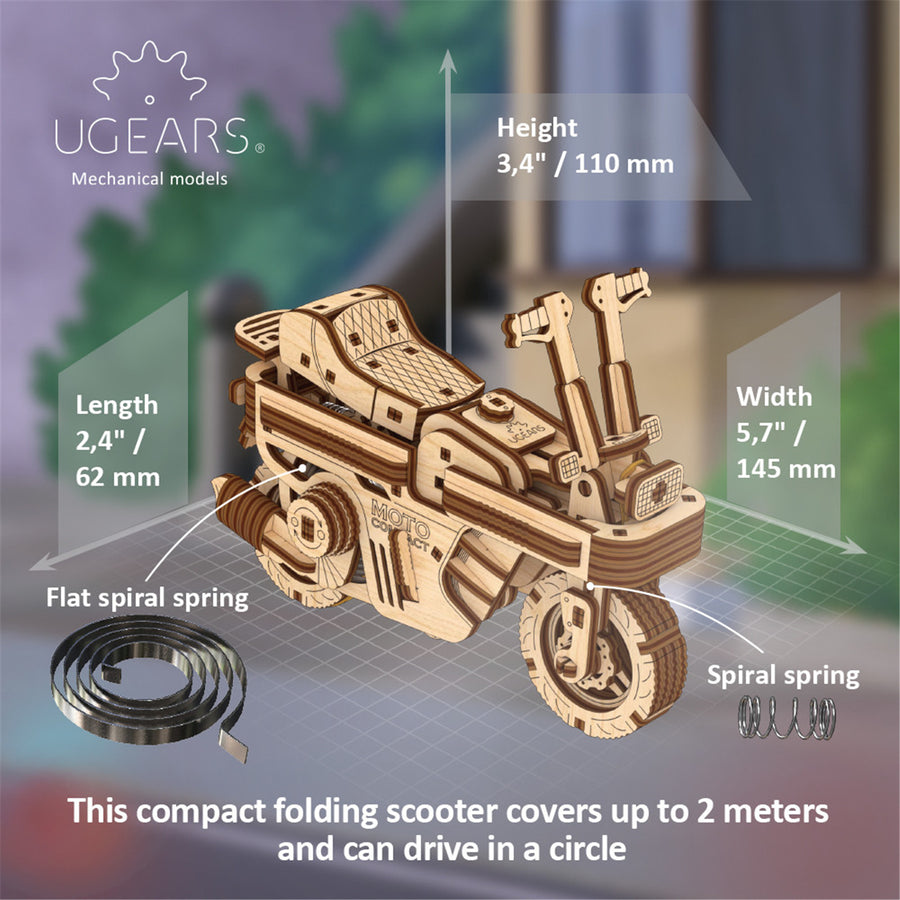 121362 - Ugears Moto Compact Folding Scooter