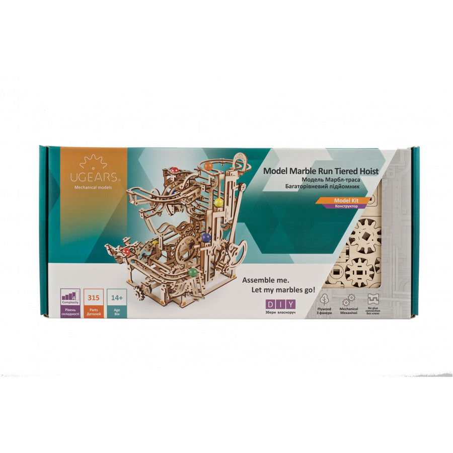 121393 - Ugears Marble Run Tiered Hoist