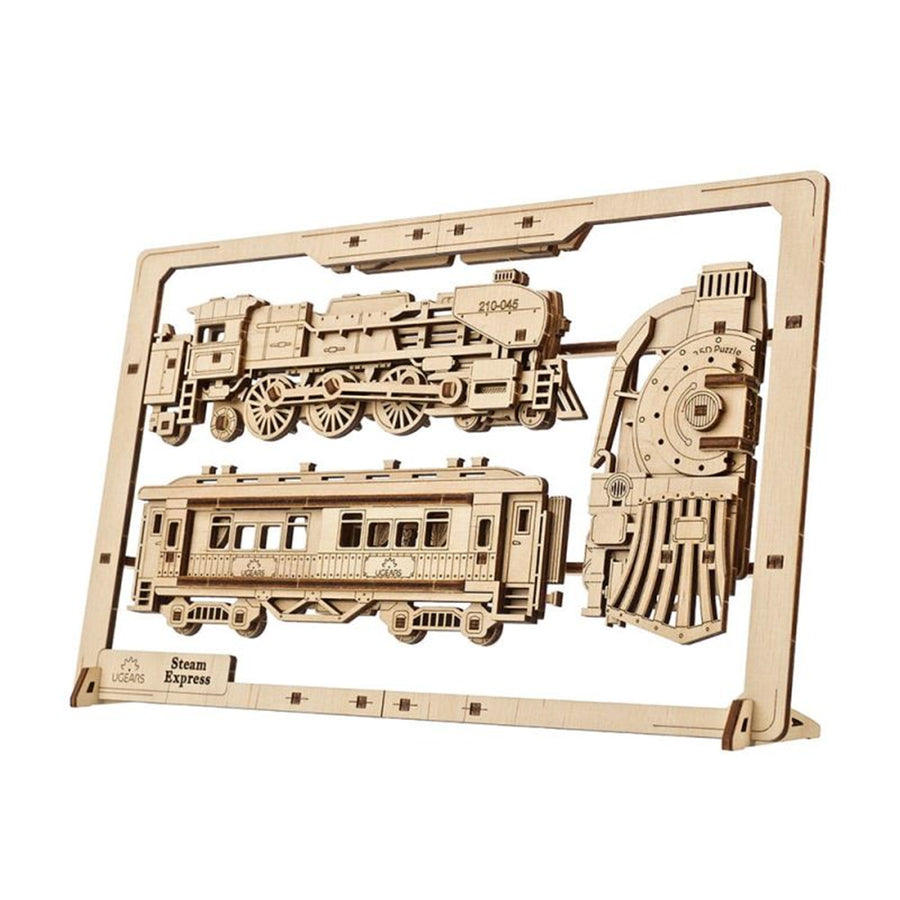 121805 - Ugears Steam Express 2.5D Puzzle